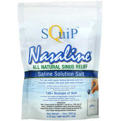 Squip, Nasaline（ナサリン）、生理食塩水用精製塩、340g（12オンス）
