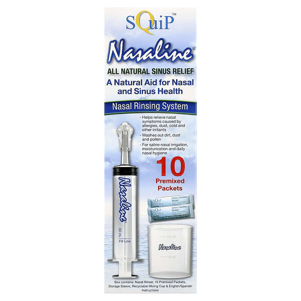 Squip, Nasaline, Sistema de enjuague nasal, 1 kit