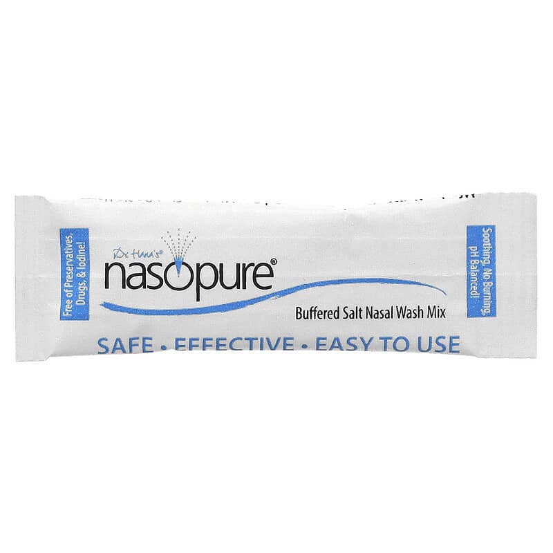 Nasopure kit de recambio valor lavado nasal 80 sobres de sal tamponada