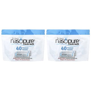 Nasopure, Spălare nazală, set de reîncărcare, 80 de pachete cu sare tamponată