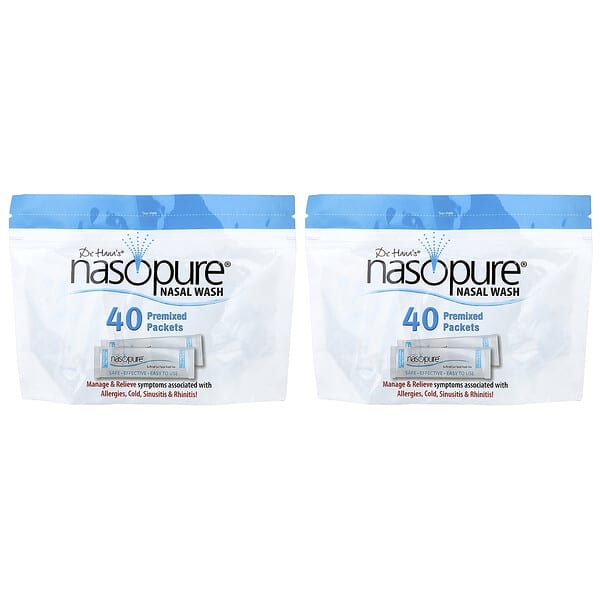 Nasopure, 洗鼻液，可替換裝，80 包緩衝鹽包