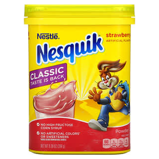 Nesquik, Nestle ، مسحوق ، فراولة ، 9.38 أونصة (266 جم)