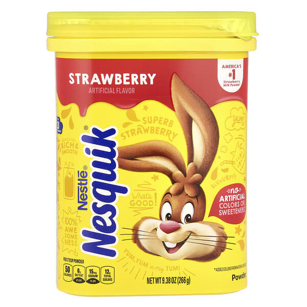 Nesquik, Nestle® Powder, Strawberry, 9.38 oz (266 g)