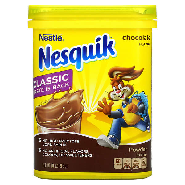 Nesquik‏, Nestle ، مسحوق ، شيكولاتة ، 10 أونصة (285 جم)