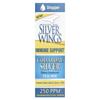 ناتروال باث سيلفر وينغز‏, Colloidal Silver، ‏250 جزء في المليون، 2 أونصة سائلة (60 مل)