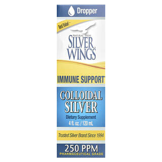 Natural Path Silver Wings, Colloidal Silver, 250 ppm, 4 fl oz (120 ml)