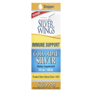 Natural Path Silver Wings, Colloidal Silver, Extra Strength, 500 PPM, 4 fl oz (120 ml)