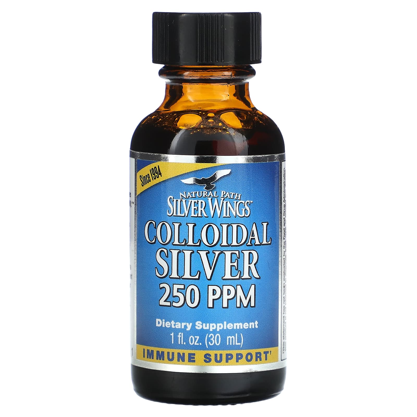 Natural Path Silver Wings, Colloidal Silver Vertical Spray, 250 PPM, 1 fl oz (30 ml) (250 PPM
