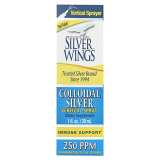 Natural Path Silver Wings, Colloidal Silver Vertical Spray, 250 PPM, 1 fl oz (30 ml)