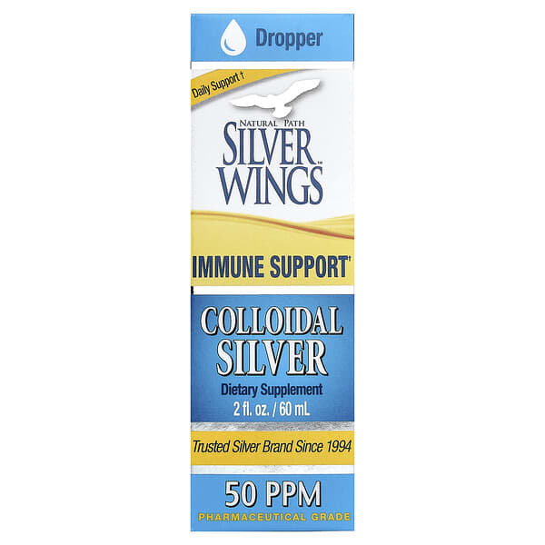 Natural Path Silver Wings, Srebro koloidalne, 60 ml