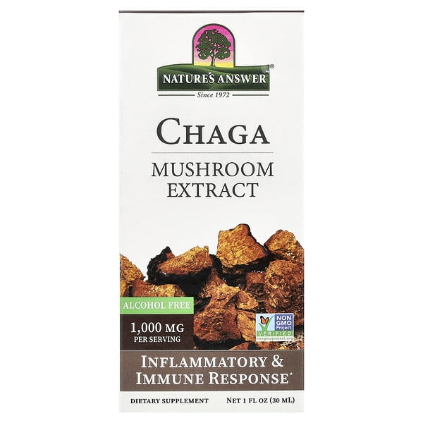 Chaga, Mushroom Extract, Alcohol Free, 1 fl oz (30 ml)