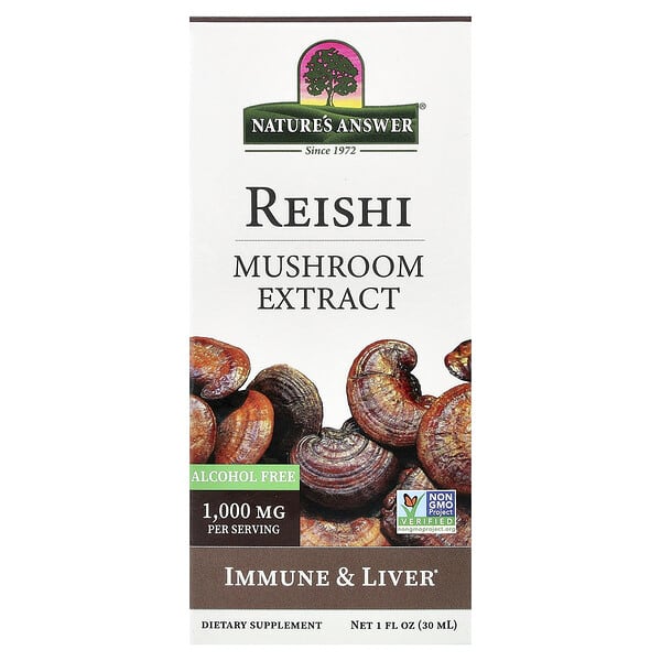Nature's Answer Reishi, Mushroom Extract, Alcohol Free, 1 fl oz (30 ml)