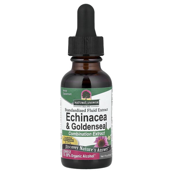 Nature's Answer, Echinacea & Goldenseal, Standardized Fluid Extract, 1 fl oz (30 ml) — product photo 1