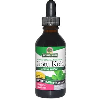 Nature's Answer, Gotu Kola, Low Organic Alcohol, 2000 mg, 2 fl oz (60 ml)