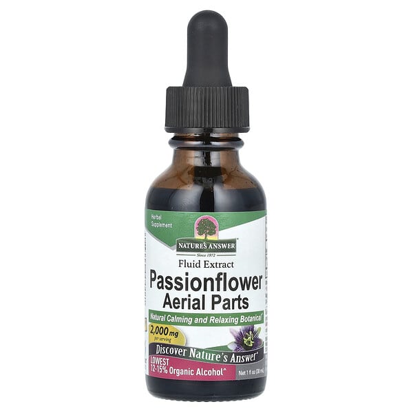 Passionflower Aerial Parts, Fluid Extract, 2,000 mg, 1 fl oz (30 ml)
