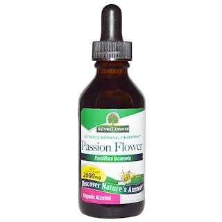 Nature's Answer, Pasionaria, alcohol orgánico, 2 fl oz (60 ml)