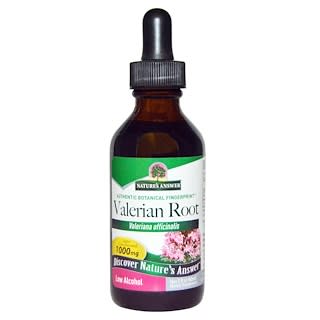 Nature's Answer, Valerian Root, Low Organic Alcohol, 1000 mg, 2 fl oz (60 ml)