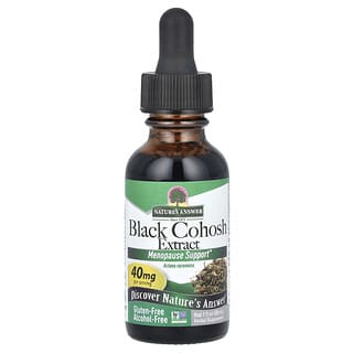 Nature's Answer, Black Cohosh Extract, Alcohol-Free, 40 mg, 1 fl oz (30 ml)