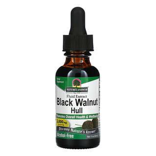 Nature's Answer, Écale de noix noire, Extrait liquide, Sans alcool, 2000 mg, 30 ml