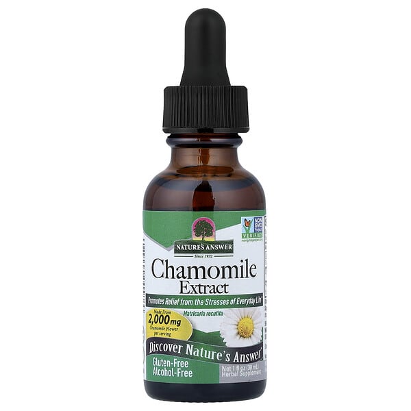 Nature's Answer Chamomile Extract, Alcohol Free, 1 fl oz (30 ml)
