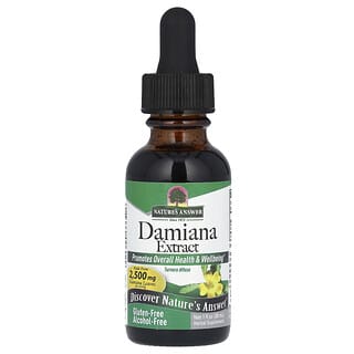 Nature's Answer, Damiana Extract, Alcohol-Free, 2,500 mg, 1 fl oz (30 ml)