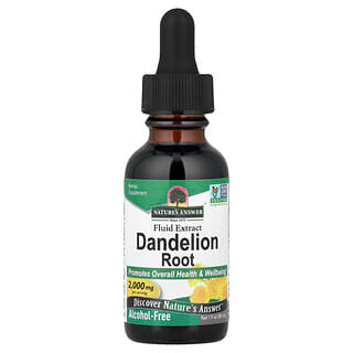 Nature's Answer, Extracto fluido, Raíz de diente de león, Sin alcohol, 2000 mg, 30 ml (1 oz. líq.)