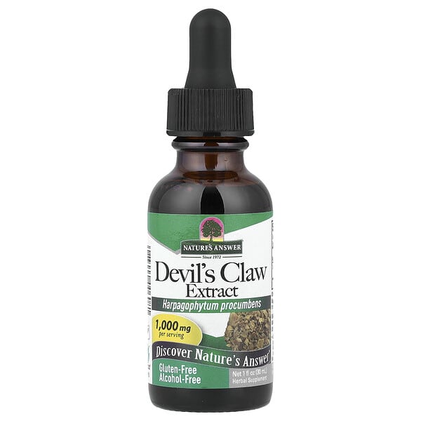 Devil's Claw Extract, Alcohol-Free, 1,000 mg, 1 fl oz (30 ml)