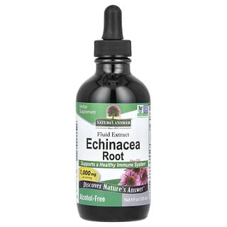 Nature's Answer, Echinacea Root, Fluid Extract, Alcohol-Free, 1,000 mg, 4 fl oz (120 ml)