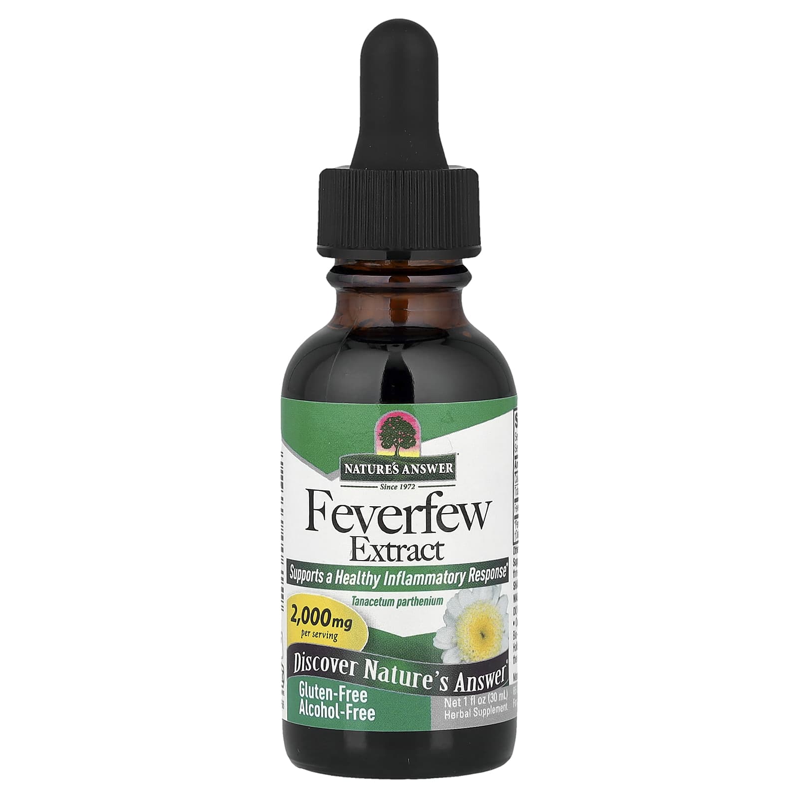 Nature's Answer Feverfew Extract, Alcohol-Free – 30 ml de Nature's Answer