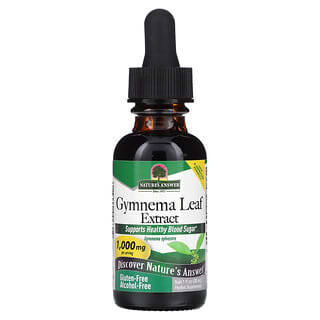 Nature's Answer, Gymnema Leaf Extract, Alcohol-Free, 1,000 mg, 1 fl oz (30 ml)