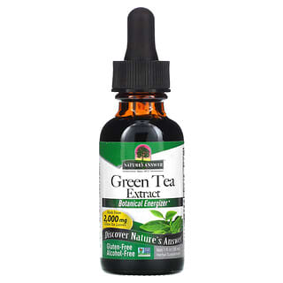 Nature's Answer, Экстракт зеленого чая, без спирта, 2000 мг, 30 мл (1 жидк. унция)