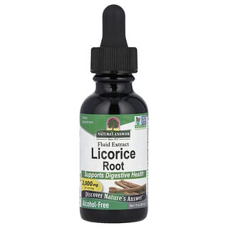 Nature's Answer, Licorice Root, Fluid Extract, flüssiger Süßholzwurzelextrakt, alkoholfrei, 2.000 mg, 30 ml (1 fl. oz.)