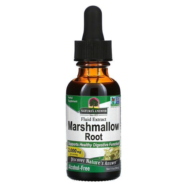 Nature's Answer, Marshmallow Root, Fluid Extract, flüssiger Eibischwurzel-Extrakt, alkoholfrei, 2.000 mg, 30 ml (1 fl. oz.)