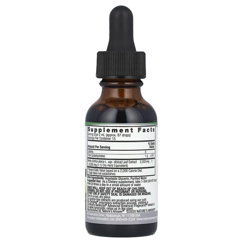 Nettle Extract, Alcohol-Free, 2,000 mg, 1 fl oz (30 ml)