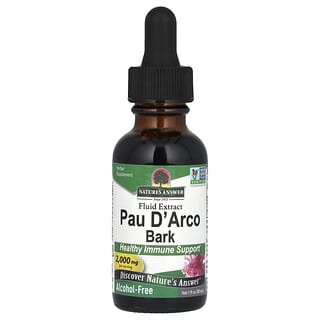 Nature's Answer, Pau D‘Arco Bark, Lapacho-Rinde, alkoholfrei, 2.000 mg, 30 ml (1 fl. oz.)