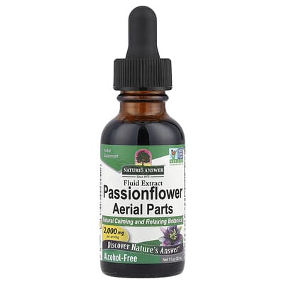 Nature's Answer, Passionflower Aerial Parts, Liquid Extract, Ethanol-Free, 2,000 mg, 1 fl oz (30 ml)