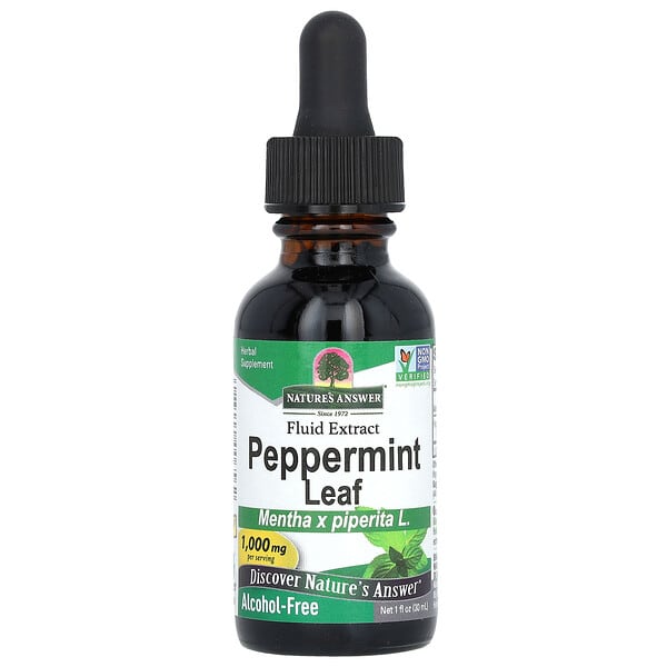 Nature's Answer, Peppermint Leaf, AlcoholFree , 1,000 mg , 1 fl oz (30 ml)