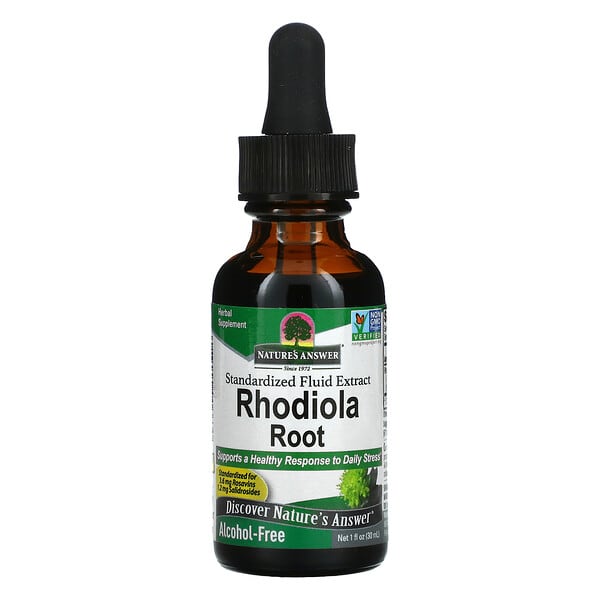 Nature's Answer, Rhodiola Root, Rhodiola-Wurzel, standardisierter Flüssigextrakt, alkoholfrei, 30 ml (1 fl. oz.)