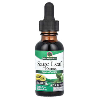 Nature's Answer, Sage Leaf Extract, Alcohol-Free, 1,000 mg, 1 fl oz (30 ml)