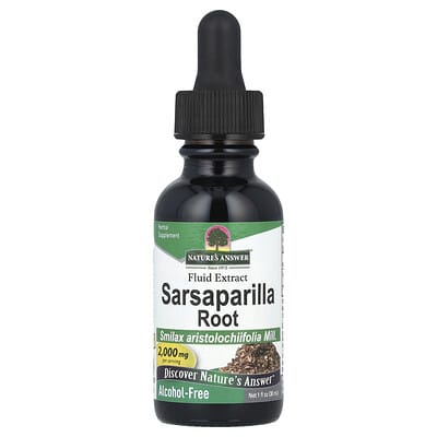 Nature's Answer, Sarsaparilla root, liquid extract, ethanol-free, 2,000 mg, 1 fl oz (30 ml)