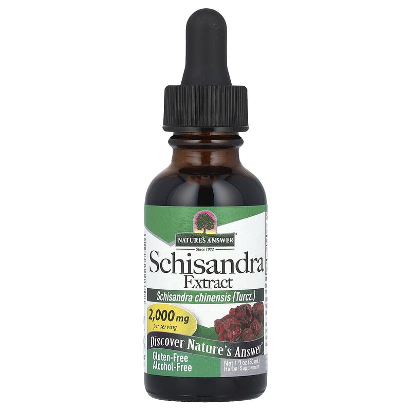Extract de Schisandra, fără alcool, 2.000 mg, 1 fl oz (30 ml)