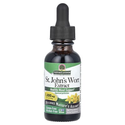 Nature's Answer, St. John's Wort, Alcohol-Free, 1000 mg, 1 fl oz (30 ml)