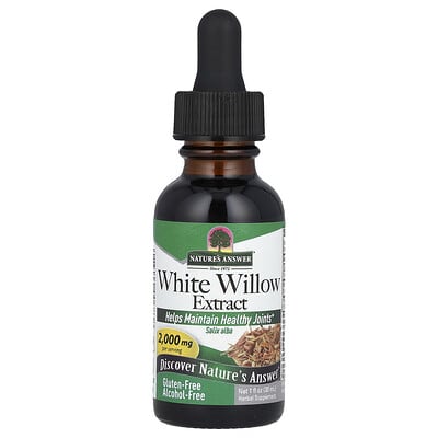 Nature's Answer, White Willow Extract, Ethanol-Free, 2,000 mg, 1 fl oz (30 ml)