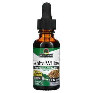 Nature's Answer, White Willow, Livre de Álcool, 2.000 mg, 1 fl oz (30 ml)