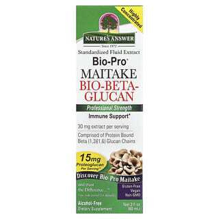 Nature's Answer, Bio-Pro® Maitake Bio-Beta-Glucan, Alcohol-Free, 2 fl oz (60 ml)