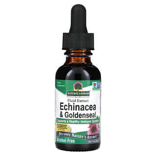 Nature's Answer, Echinacea e Goldenseal, Sem Álcool, 30 ml (1 fl oz)