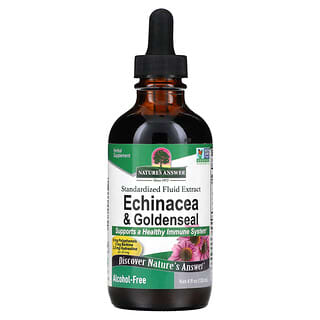 Nature's Answer, Echinacea e Goldenseal, Sem Álcool, 120 ml (4 fl oz)