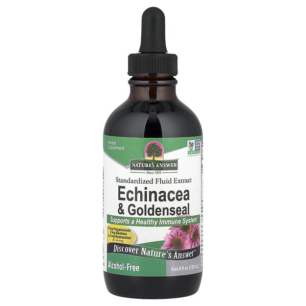 Nature's Answer, Echinacea & Goldenseal, Alcohol-Free, 4 fl oz (120 ml) — product photo 1