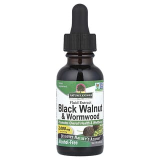 Nature's Answer, Black Walnut & Wormwood, Fluid Extract, Alcohol-Free, 1 fl oz (30 ml)