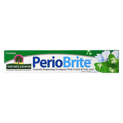 Nature's Answer, PerioBrite, Brightening Toothpaste with CoQ10 & Folic Acid, aufhellende Zahnpasta mit CoQ10 und Folsäure, „Cool Mint“, 113,4 g (4 oz.)